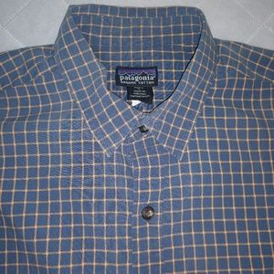 Pagagonia | Shirt | Organic Cotton | Large | Blue|